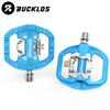 BUCKLOS Mountain Bicycle Pedals Sealed Bearing Dual Clipless Flat & Lock Pedal for Shimano SPD Nylon Bike Pedals Cycling Parts