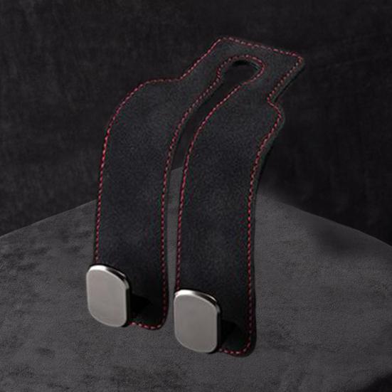 Крючок на подголовник автомобильного сиденья Держатель для телефона Искусственная кожа Сверхпрочный Многофункциональный Универсальный Крепление-органайзер на подголовник для внедорожника Автомобильные аксессуары для интерьера