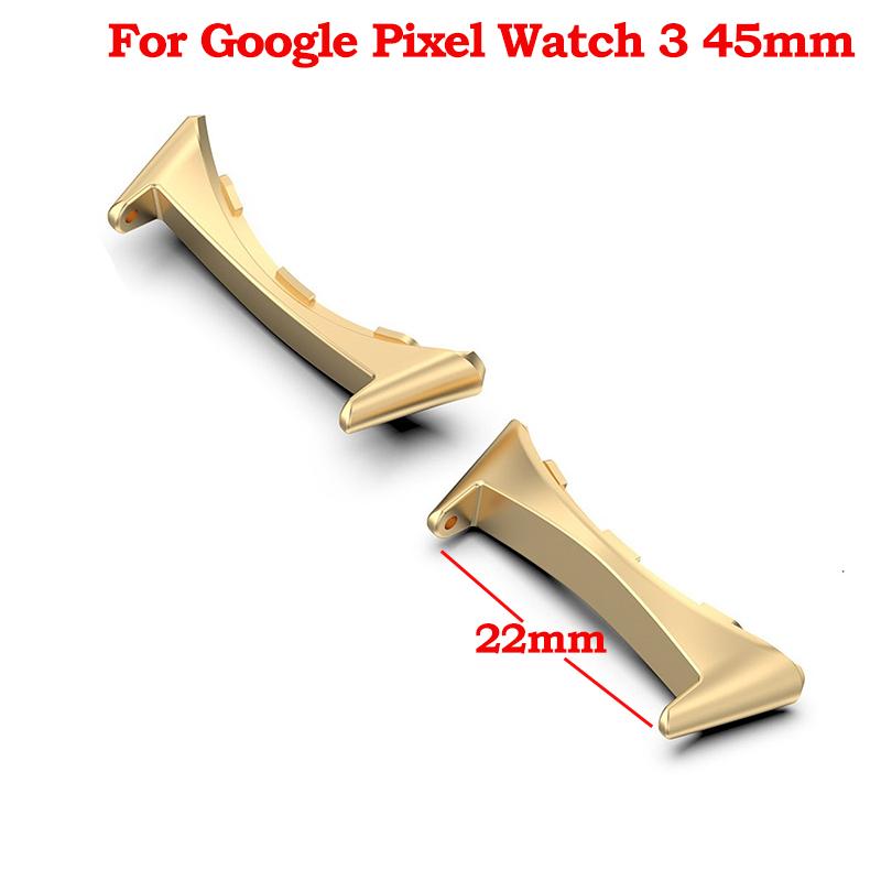 2 шт. Адаптер-коннектор для ремешка часов Для Google Pixel Watch 3 41 мм 45 мм Аксессуары Металлические адаптеры для умных часов Замена