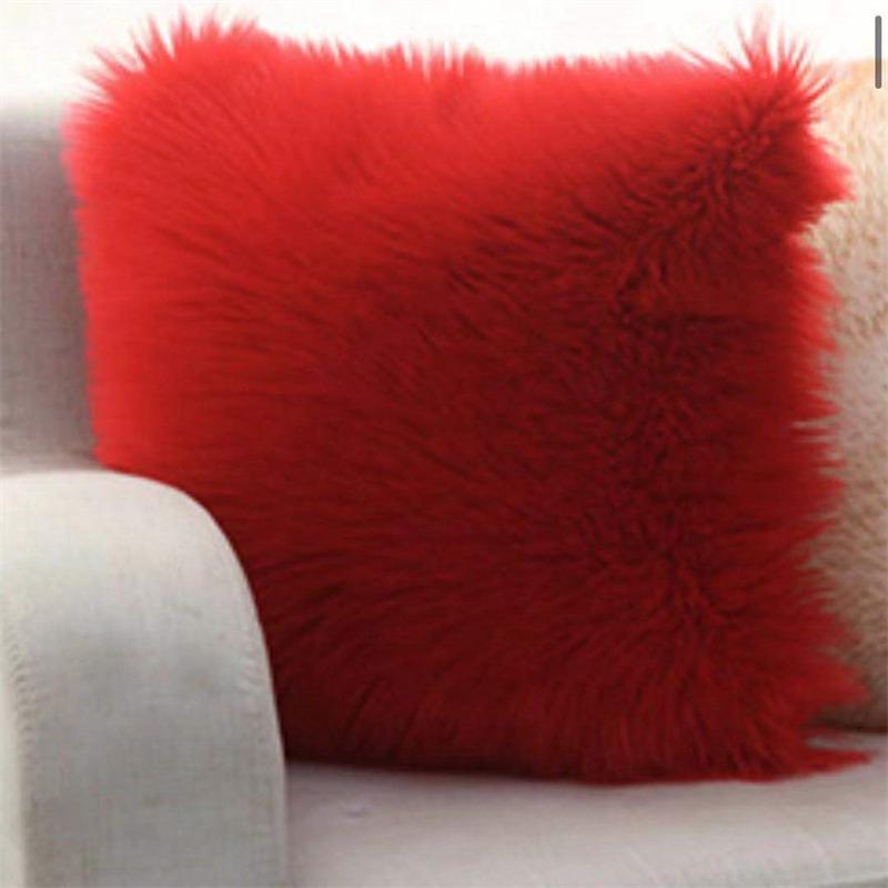 Plush Decor fluffy Pillow Cushion Cover