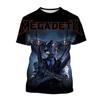 Megadeth 3D Printed T-Shirts Fashion Rock Band Men's Casual T-shirt Summer Men Women Punk Funny Hip Pop Short Sleeve Kids