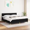 VidaXL Divan Bed with Mattress Black 160x200 Cm Fabric - Model 3140947