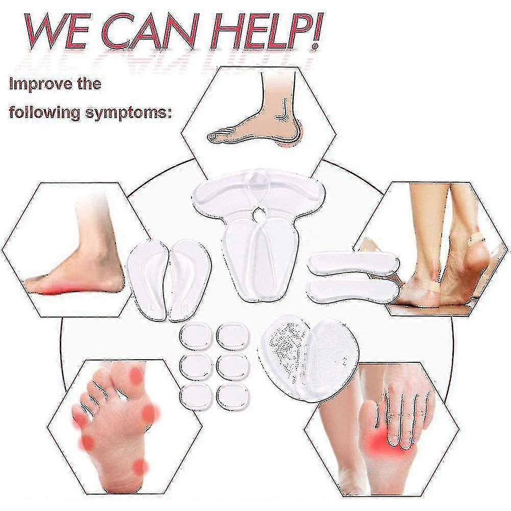 Heel Pads For Shoes That Are Too Big, High Heel Insoles, High Heel Pads, Heel Grip Inserts, Foot Care Set, Anti-slip Shoe Cushions