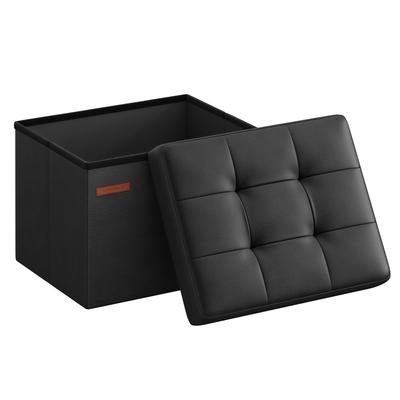 SONGMICS Коллекция Mazie Складное хранение Хранение Синтетика 40см 130кг Вес Подходит для жизни и просто LSF100B01 - Пуф, Табурет, Скамья, Коробка,