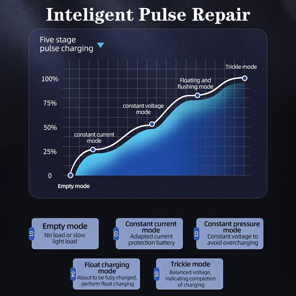 5А/24В 10А/12В 150Вт Бытовые Зарядные Устройства для Аккумуляторов Хранения для Свинцово-Кислотных AGM Аккумуляторов Автоматическое Импульсное Восстановление Зарядное Устройство для Автомобильных Аккумуляторов