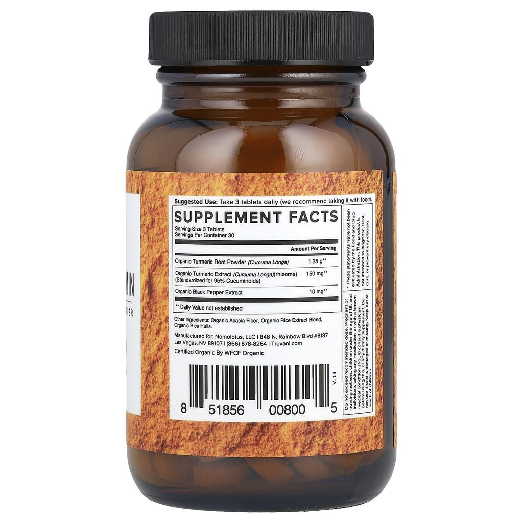 Turmeric Curcumin, 90 Tablets