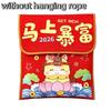 Cloth Lucky Money Bag 2026 Horse Year Red Pocket Gift Bag Red Packets  Spring Festival