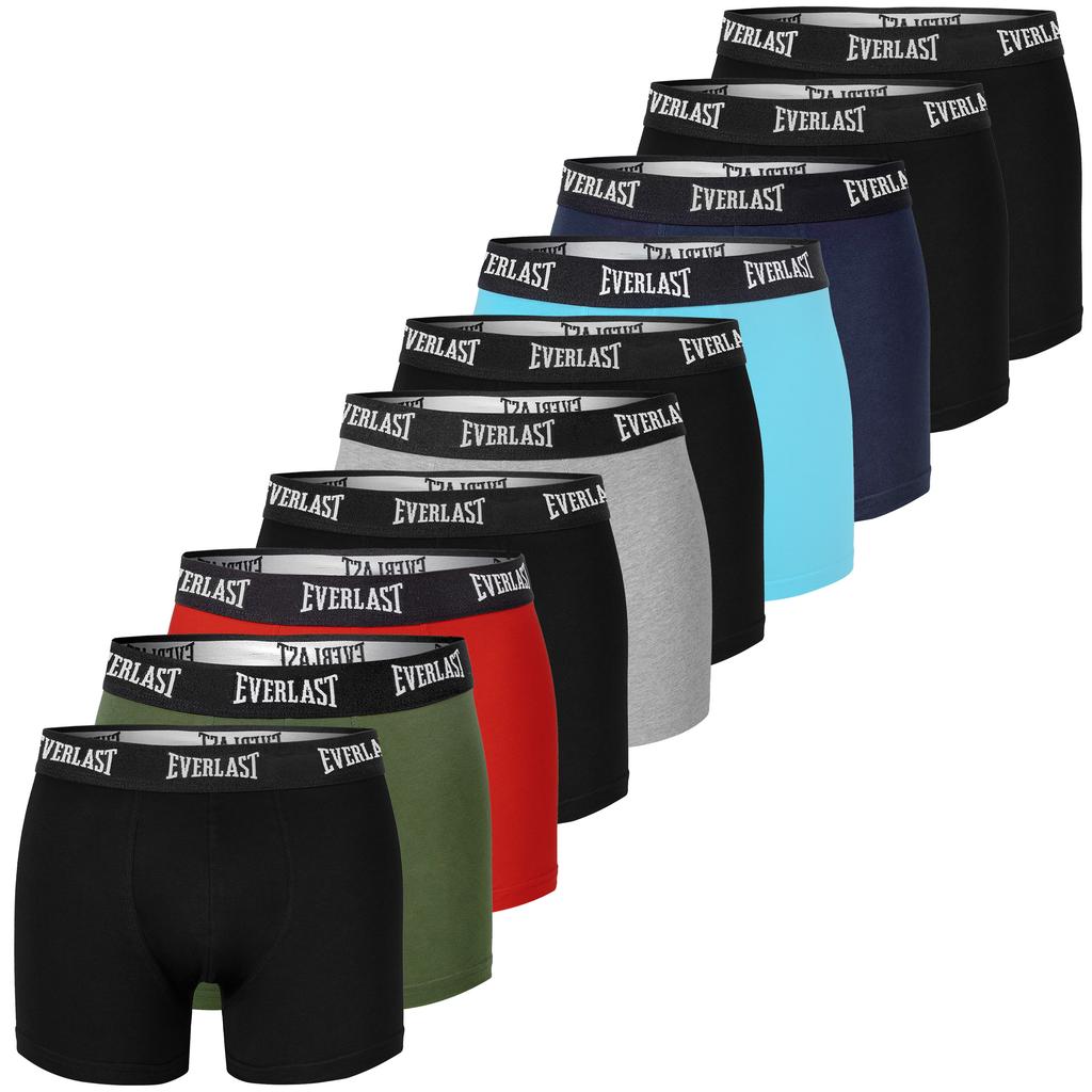 Boxer Shorts Everlast For Men, Cotton, Multicolor, Bm406, 10 Pieces