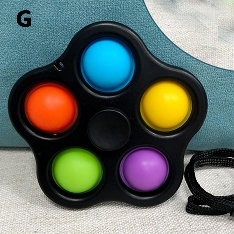 Игрушки для снятия стресса для детей и взрослых, сенсорные игрушки для аутистов, простые игрушки-непоседы с ямочками, брелок