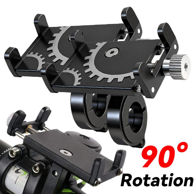 Держатель для телефона Крепление Алюминиевый сплав Езда Велосипед Велосипед Руль Нескользящий зажим Универсальный Мобильный Сотовый GPS Мотоцикл Подставка Кронштейн