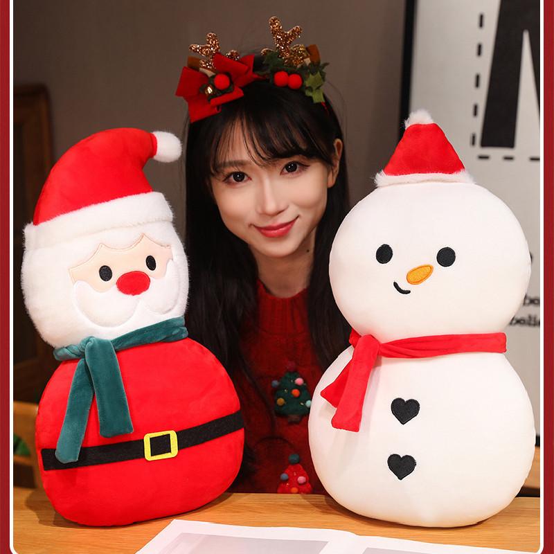 Plush Santa Adorable Claus Doll Snowman Stuffed Room Toys Kids Christmas Gift