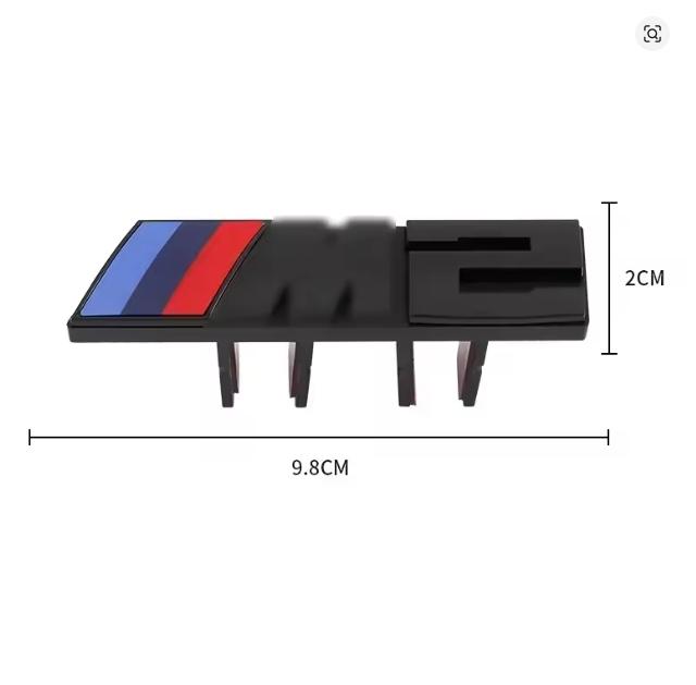 3D Car Front Grille M Badge Emblem Decoration Accessories For bAB-BMW M M1 M2 M3 M4 M5 M6 M7 E39 E87 E60 E46 E53 E90 F10 F20 F25 BW4