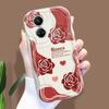 For Honor 90 Lite P30 Pro Infinix Hot 30 40 40i 40 Pro Smart 8 Pro Vivo V29e V30e Roses Pattern Wavy Edge Soft Silicone Full Lens Protect Phone Case