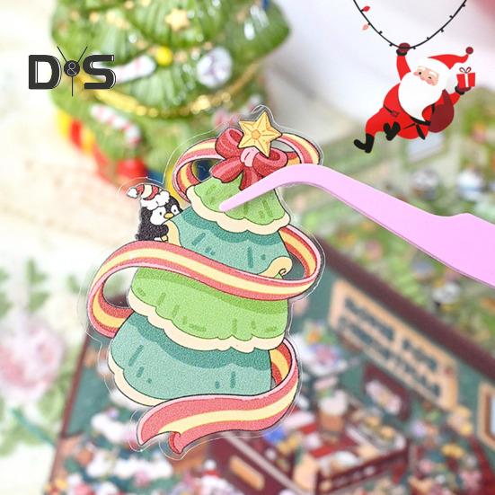 4 шт. DIY 3D набор наклеек для дома для взрослых и детей, многоразовые, снижающие стресс, миниатюрные наклейки для сцен, набор DIY проектов, подарок