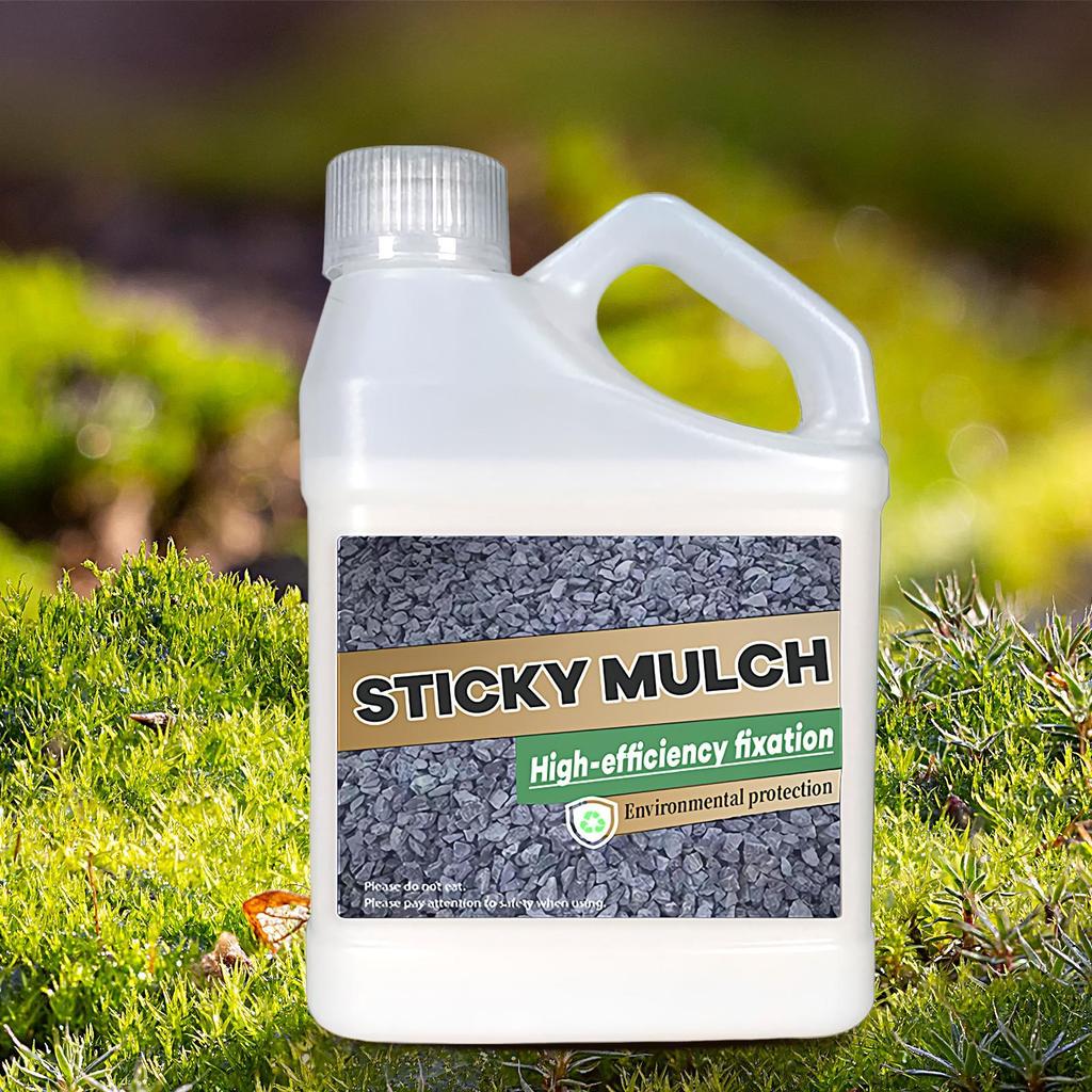 Stone Glue Quick-Dry Landscape Glue Binder Transparent Waterproof 500g Stabilizer for Outdoor Wood Chips Gardens Gravel Shells