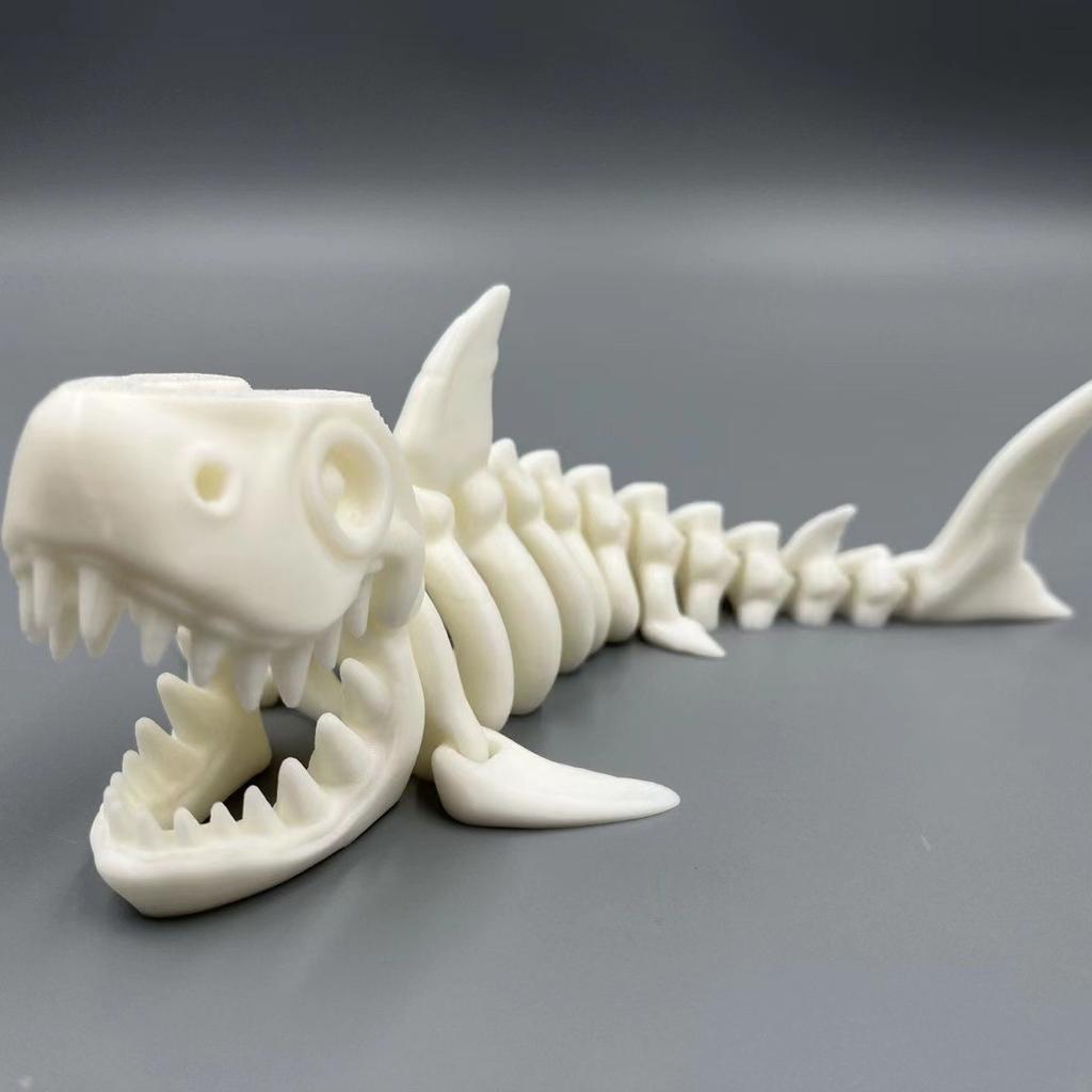 3D-печать Модель Акулы Сочлененная Полностью Подвижная Идея Подарка на День Рождения Реалистичные Животные Декоративное Настольное Украшение Подвижная 17,5 см Акула
