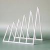 Organizer Bookshelf Student Stationary Triangle Bookend Book Holder Iron Book Stand Record Rack