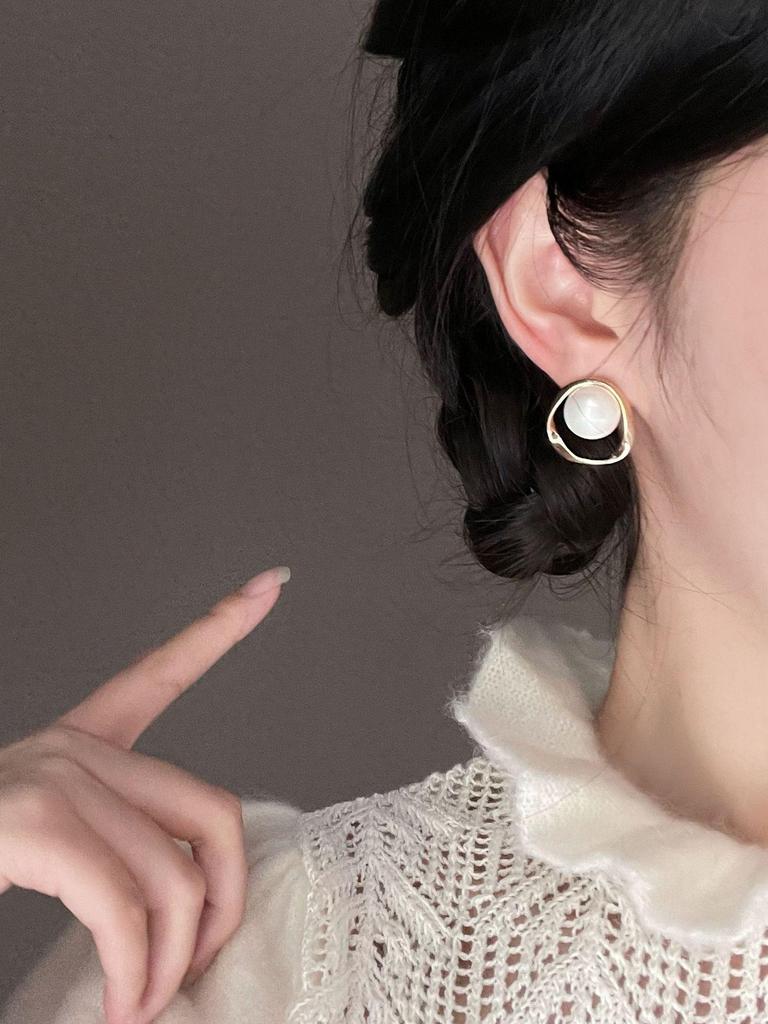 Элегантные серьги-бантики из серебра S925 с жемчугом для женщин, модный и высококлассный дизайн