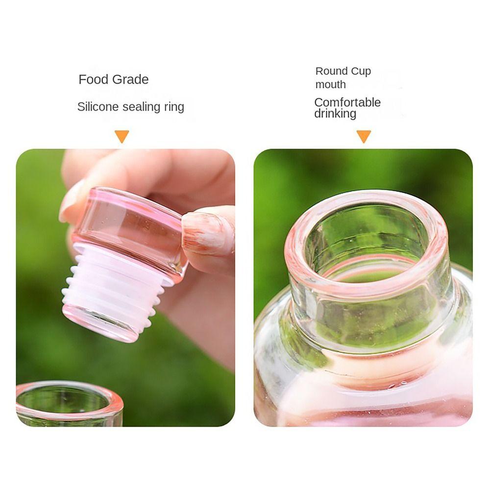 500/750ML Water Bottle Timescale Juice Bottle Aesthetic Tea Coffee Cup  for Student