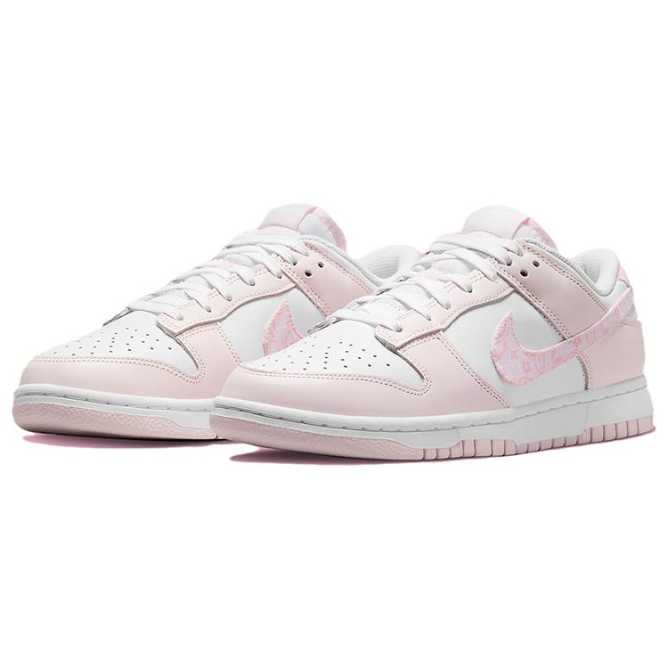 Nike Dunk Low Pink Paisley Women Sneakers White Medium-Soft-Pink Pearl-Pink FD1449-100