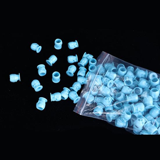 200 шт., одноразовая чашка с чернилами для татуировки в форме черепа, одноразовая чашка для пигмента со стабильной основой для аксессуаров для татуировки, макияжа