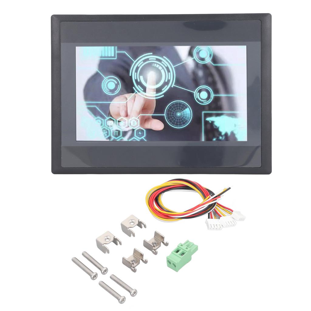 PLC сенсорный экран 7 дюймов TFT LCD 12 входов 8 выходов промышленная панель дисплея HMI для FX3U 20 40