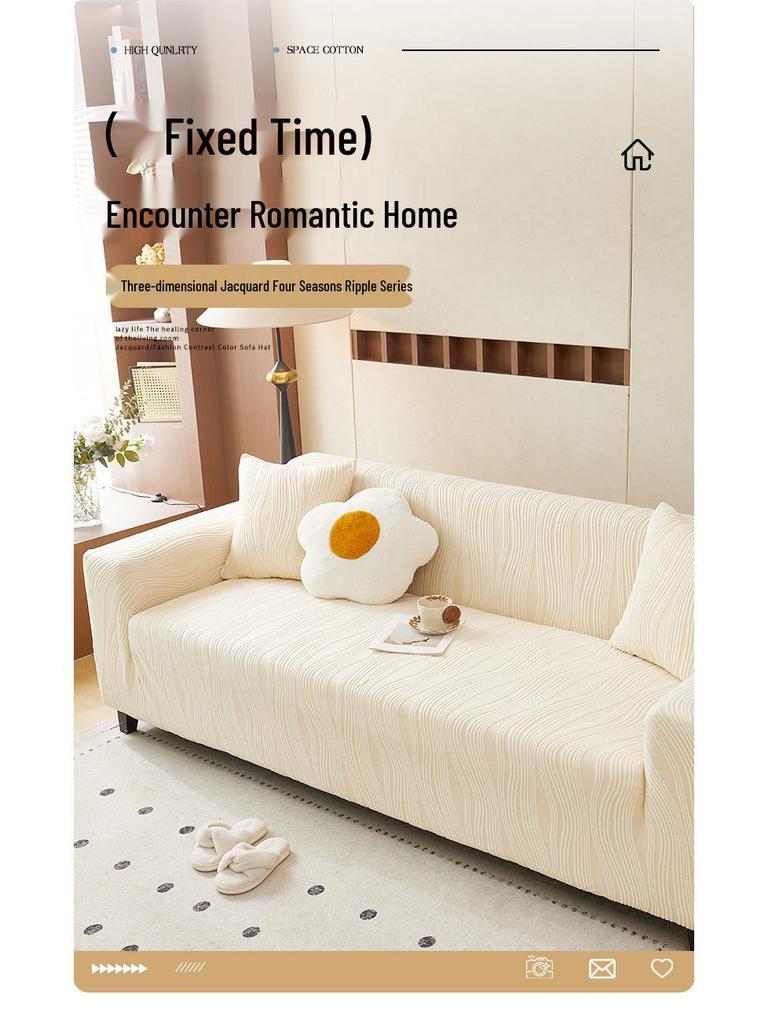 Cat Scratch-Proof Stretch Sofa Cover - Universal, Dustproof, Four Seasons Style, 2025 Edition.