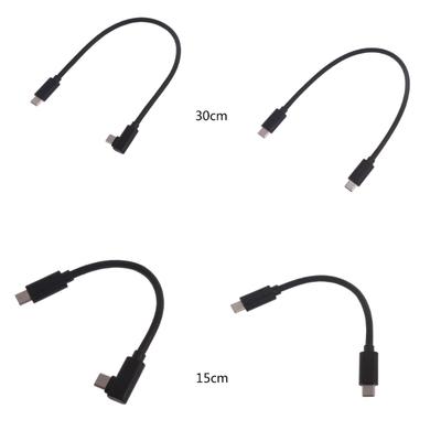Кабель USB-C - USB-C 100 Вт Прямой / Угловой кабель Type-C для быстрой зарядки планшета и телефона