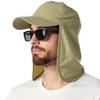 UPF Waterproof Sun Hat Foldable Unisex Baseball Cap with Neck Flap for Running [EINSKEY] 50+ - Beach, Golf, Hiking, Fishing,