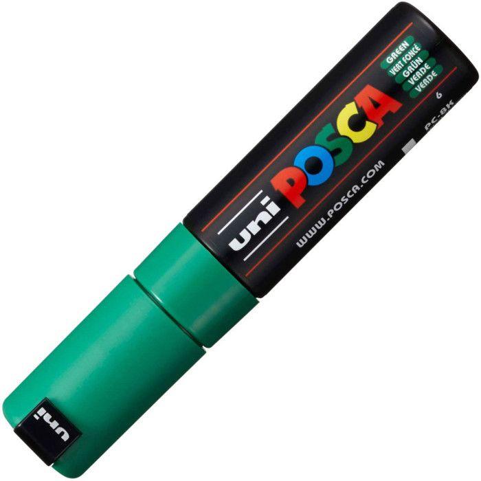 Маркер paint - POSCA - POSCA - Широкий скошенный наконечник - 8 мм - Темно-зеленый - Краска на водной основе