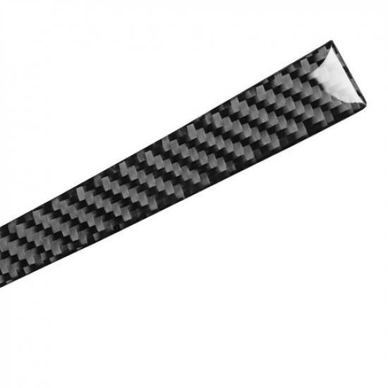 2Pcs Carbon Fiber Watercup Strip Decorative Cover Trim For Volvo V60 2010-2017