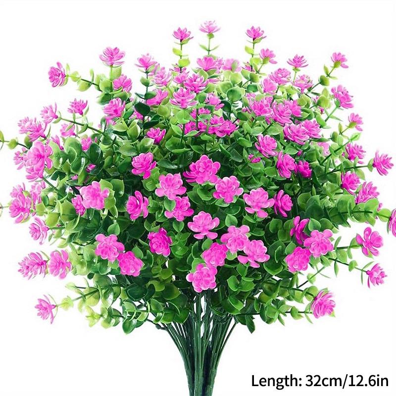 Искусственные осенние цветы для улицы, искусственные растения, устойчивые к УФ-излучению, искусственная пластиковая зелень, Хэллоуин, сад, крыльцо, патио, осенний домашний декор