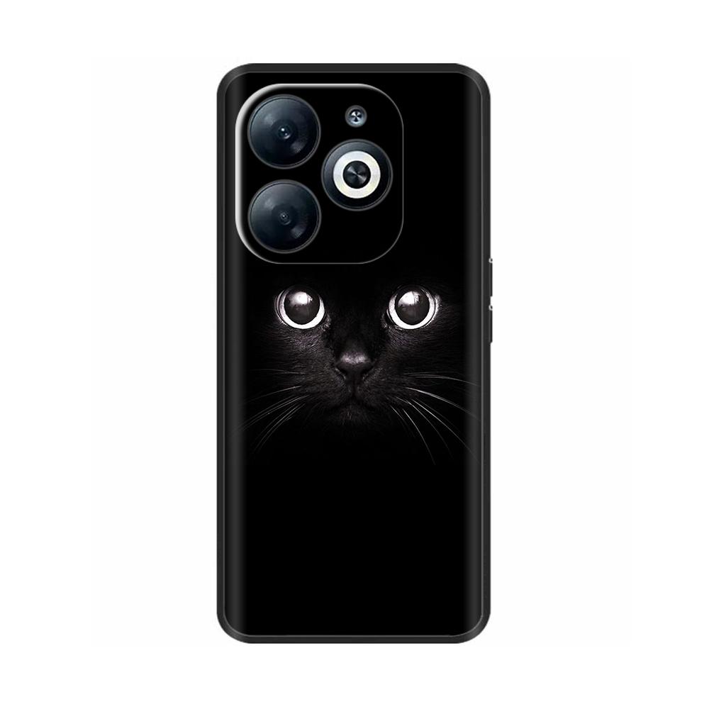 For Infinix Smart 8 Case Cover Funda Black Soft Silicone TPU Protective Phone Case For infinix Smart 8 Smart8 X6525 Bumper Coque