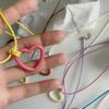 Sweet Hollow Heart Pendant Necklace Party Jewelry Fashion Statement Choker Simple Colorful Cord Collar Necklace