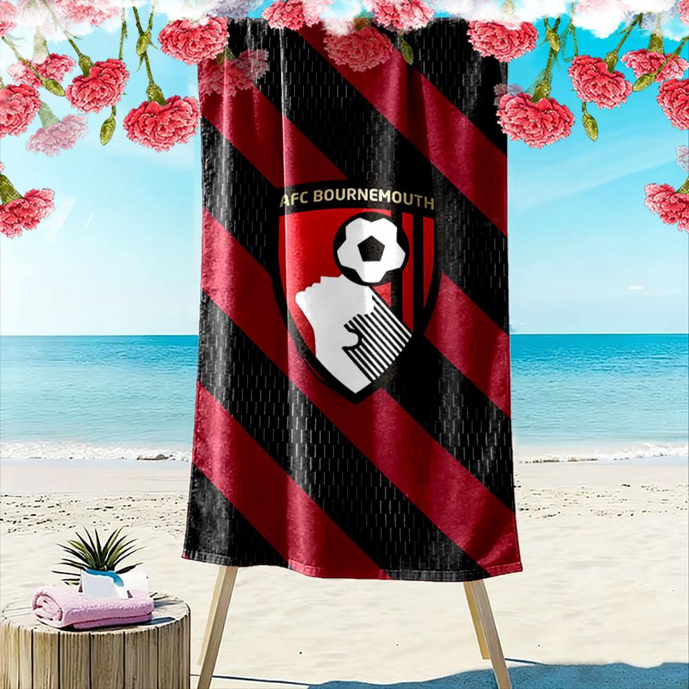 Striking bold soccer pride Print beach towel, quick drying, suitable for travel, outdoor sports, jogging, the beach and swimming, gift