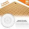 Hand Macrame Board Double Sided Gridded Macrame Mat Hand Knitting Cork Board for Braiding Bracelet DIY Project Boho Dreamcatcher