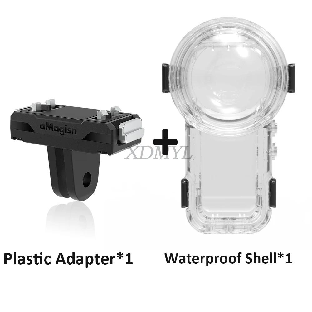 Магнитный адаптер Полностью невидимый Водонепроницаемый чехол Для Insta360 X5 Бокс для дайвинга Подводный Защитный чехол Аксессуары для камеры