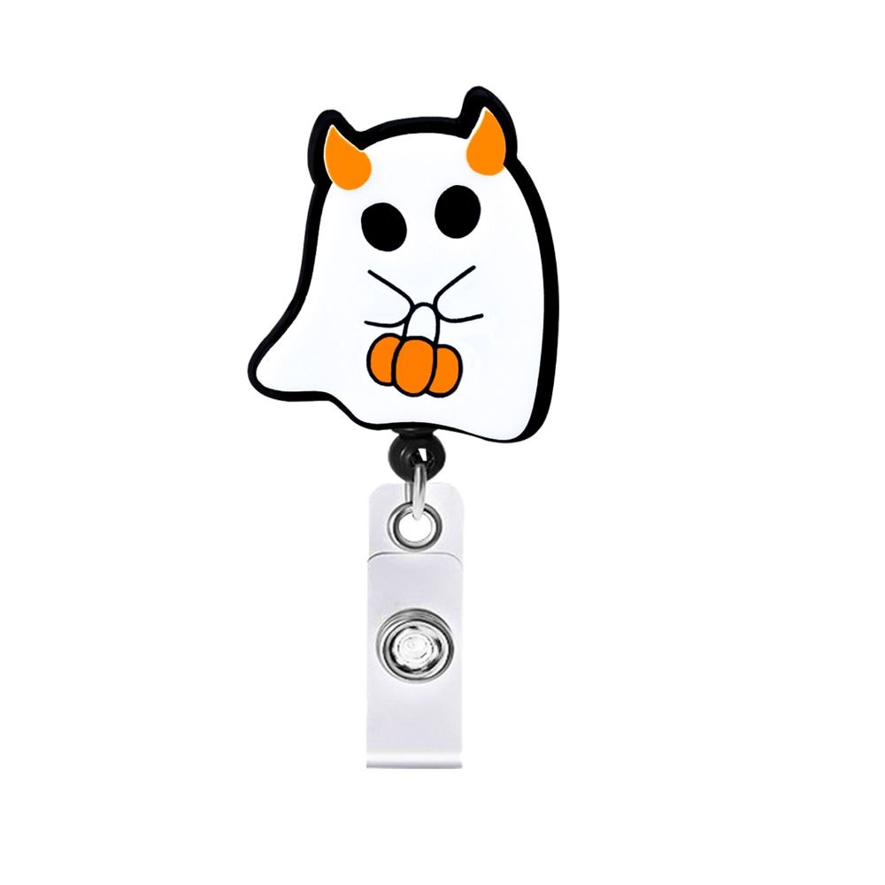 Name Card Retractable Badge Reel Exhibition Card Easy Pull Buckle Cute ID Badge Holder Students