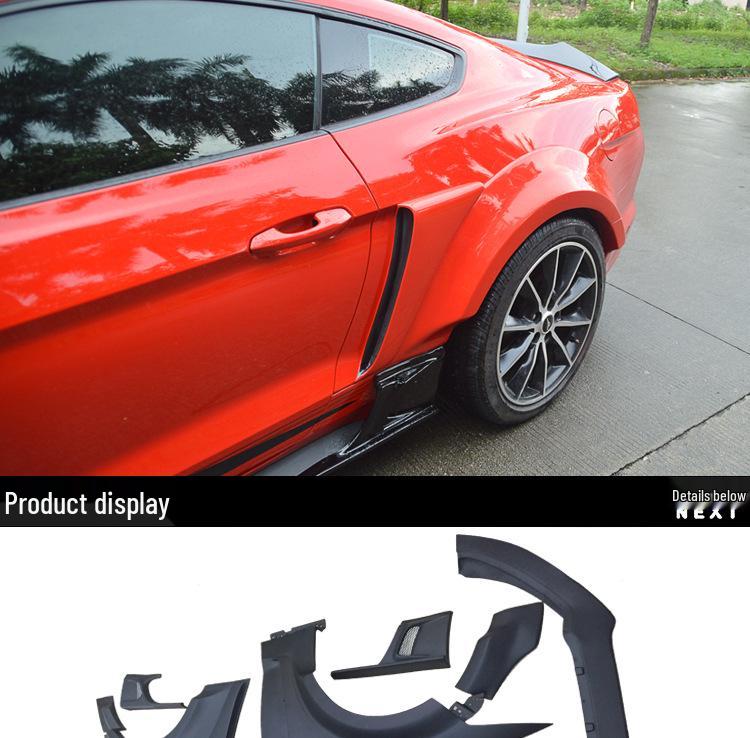 15-17 Ford Mustang Wide Body Kit: Front Lip, Side Skirts, Rear Wing
