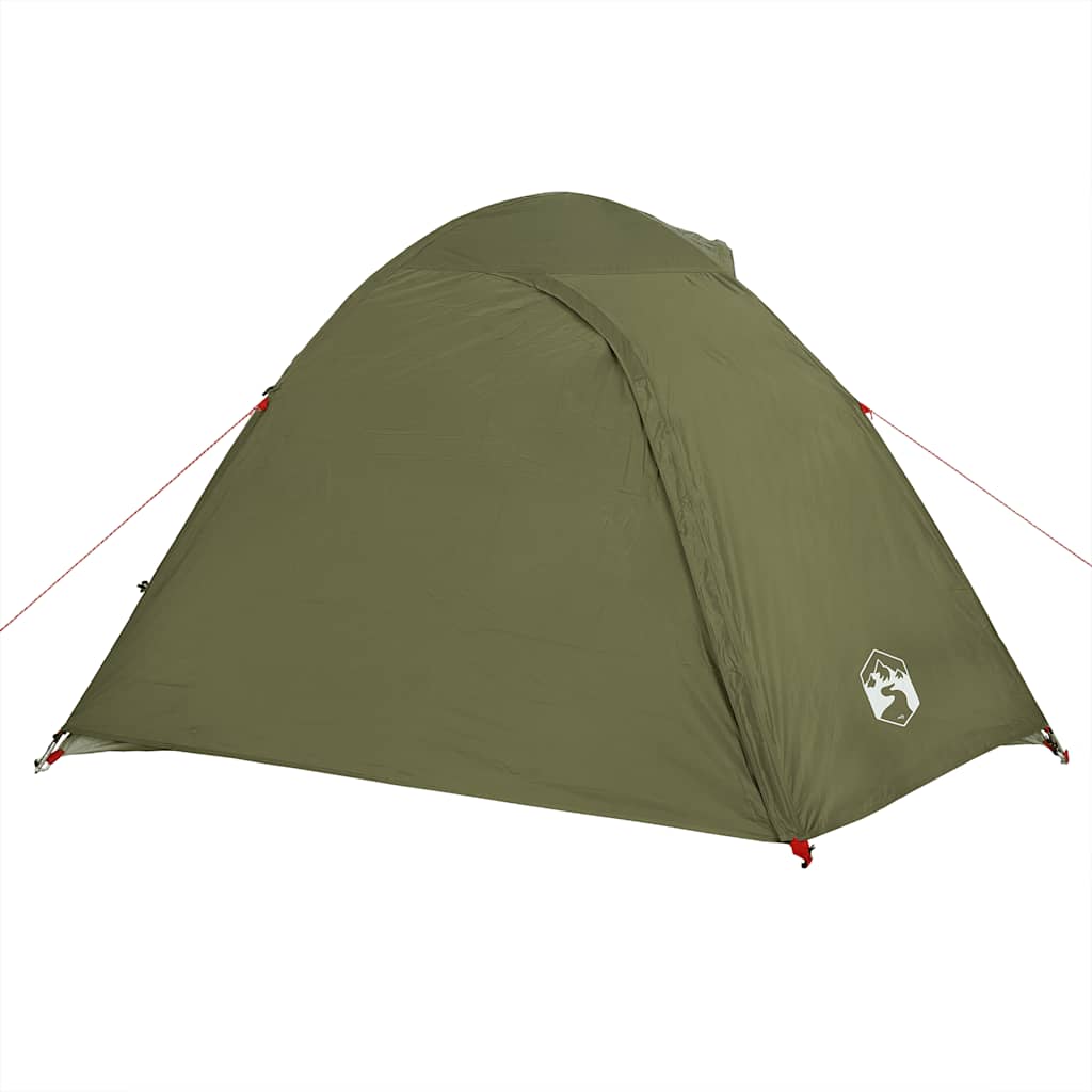 Dome Camping Tent for 4 Persons Olive Green Waterproof