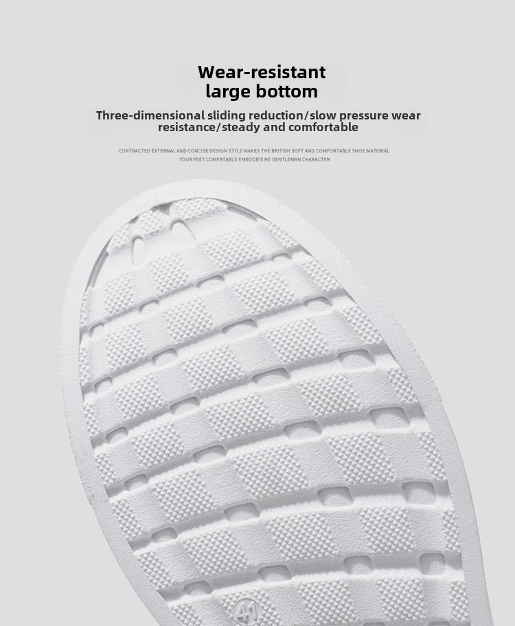 2024 Большие размеры Мужские модные мягкие белые туфли на каждый сезон
