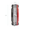 CRANK BROTHERS Bicycle Portable 5 MULTI-5 Tool, Functions, Black/Red