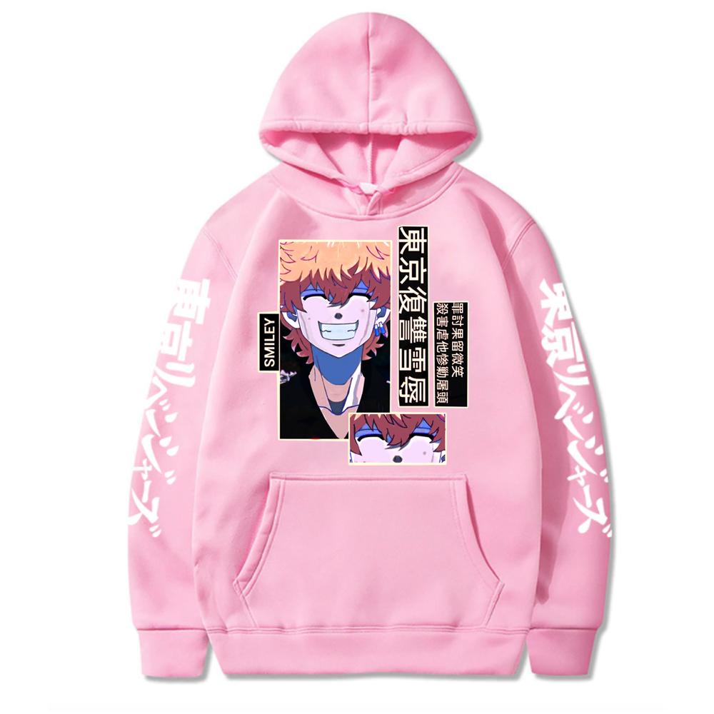 Аниме Tokyo Revengers Sad Smiley Nahoya Kawata Printed Hooded Men Women Hot Manga Hoodies Harajuku Unisex Oversize Sweatshirt