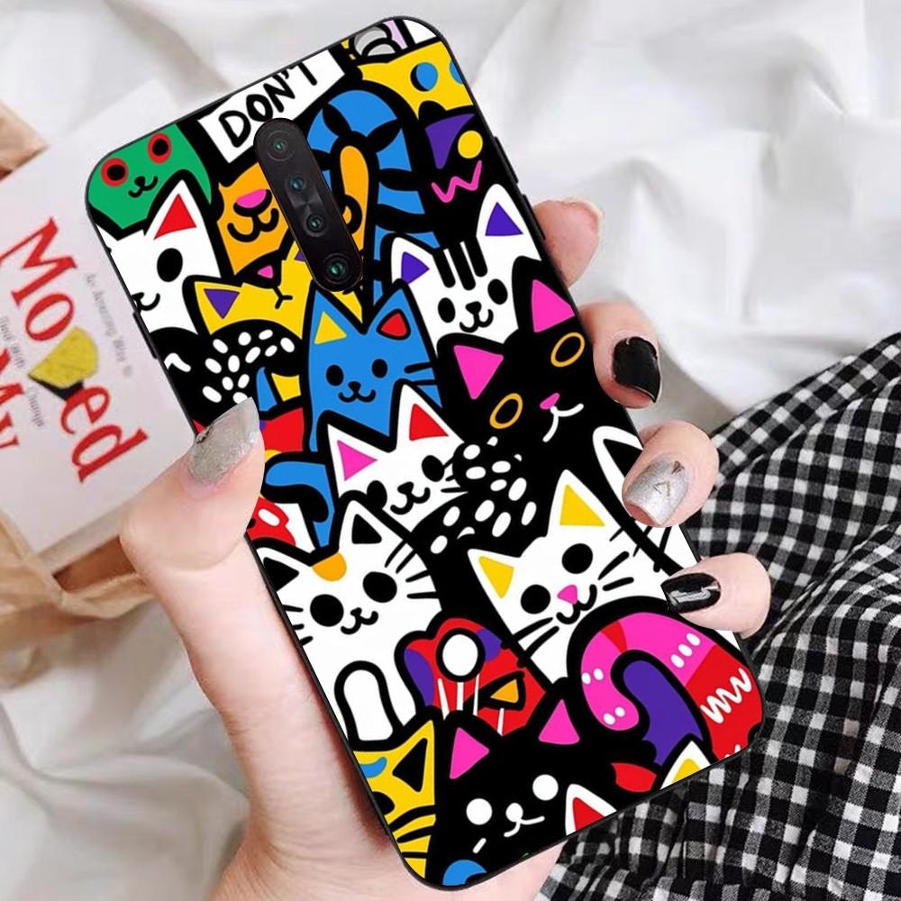 Мультяшные милые кошки Фон Чехол для телефона Для Redmi 5 6 7 8 9 10 Plus Pro 6 7 8 9 A GO K20 K30 K40 Pro Plus F3 Fundas