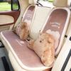 Plush Car Headrest Lumbar Support Lumbar Cushion Cartoon Bear Backrest Lumbar Pillow Car Comfortable Neck Pillow Car Accessorie