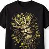 Green Unisex Forest Spirit Pagan Nature Graphic Unisex TShirt Mythic S5XL