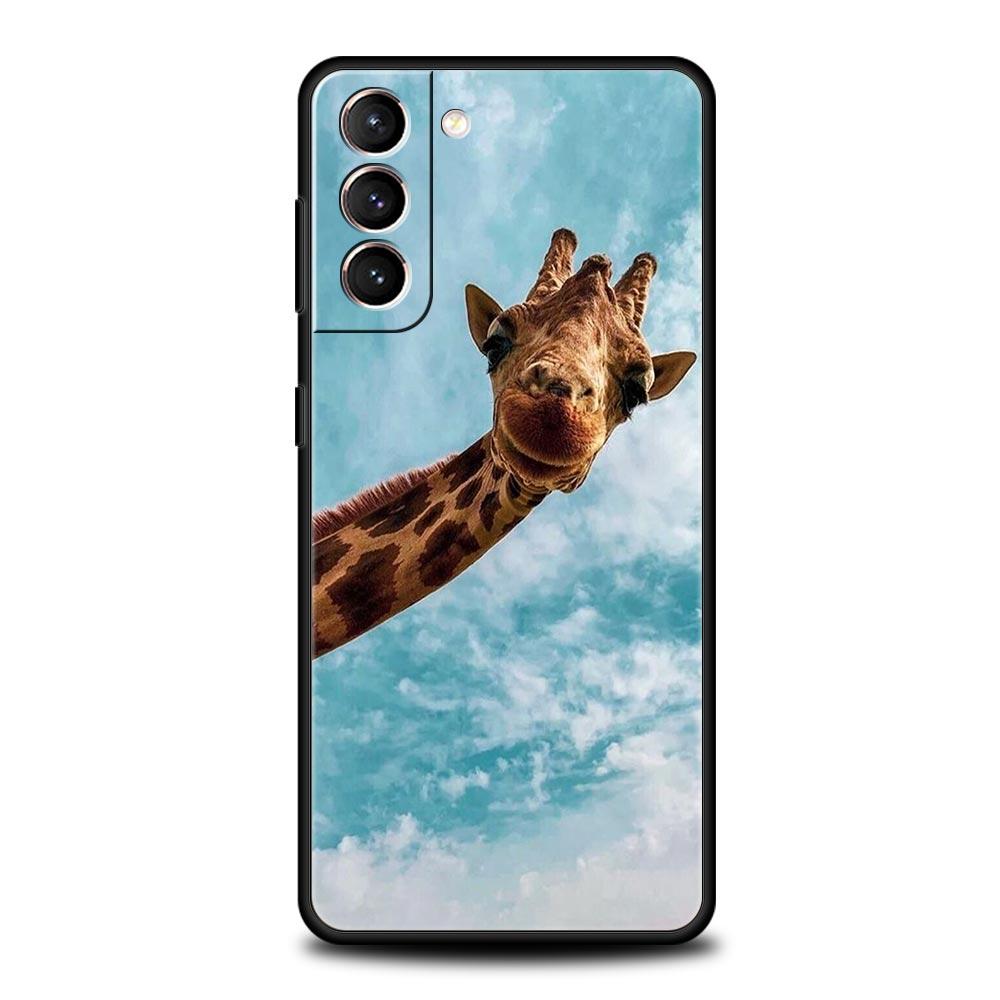 Чехол для телефона с жирафом для Samsung Galaxy S24 S23 S22 S20 Ultra S21 FE 5G S10 S9 Plus S10E S8 Мягкий силиконовый чехол