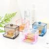 Transparent Cotton Swab Box Storage Box With Lid Bathroom Storage Box Suitable For Cotton Balls, Cotton Swabs, Cosmetic Boxes