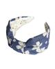 MISSYI Тюрбан в японском стиле для волос, милый с сакурой, для взрослых, женская повязка на голову, удобная, широкая, повязка на голову, толстая, аксессуар, принт, ретро, (синий)