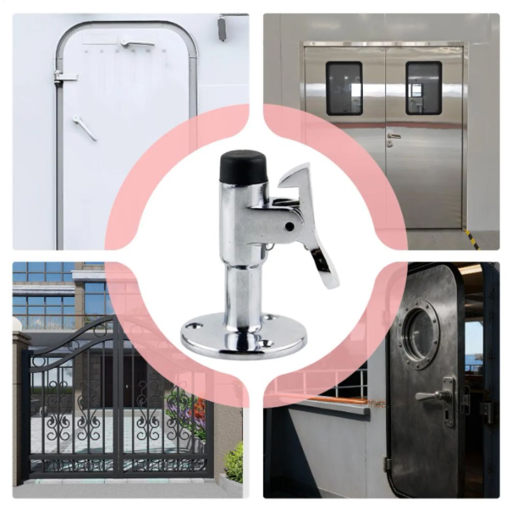 Stainless Steel 316 Boat Door Stop Spring Mechanism Marine Catch Marine Grade Door Stopper  RV Use